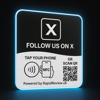 X Followers Plate